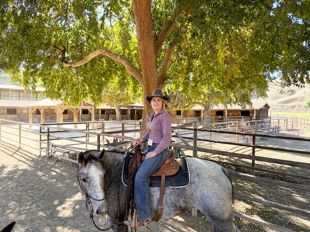 Malena, the assistant head wrangler at Alisal Ranch